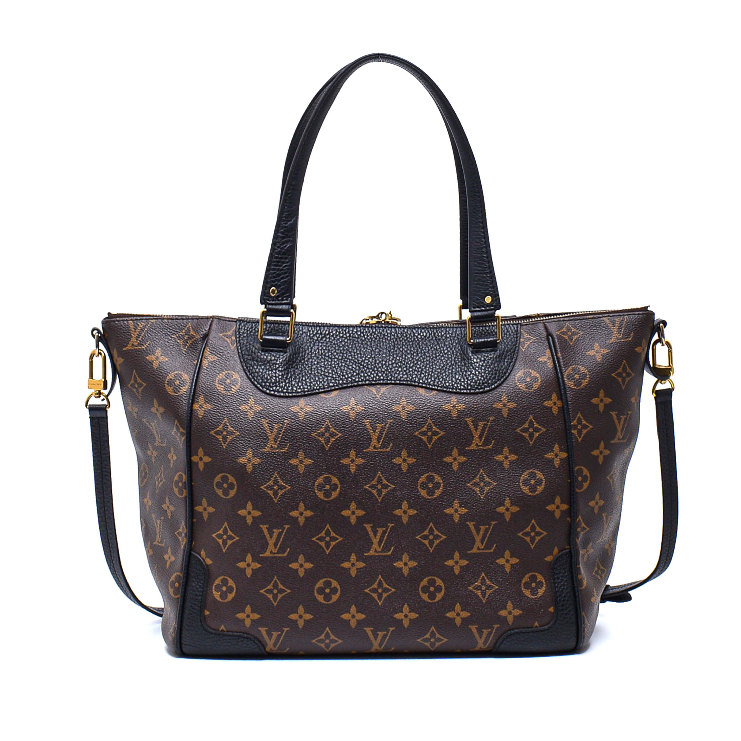 Louis Vuitton - Monogram Canvas&Black Leather MM Estrela Bag